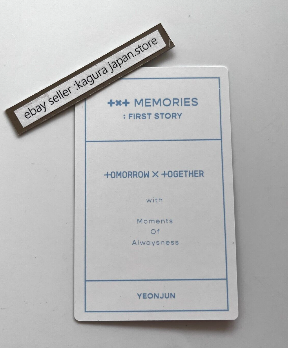 TXT YEONJUN Memories First Story Photobook Photo book 4 disc W