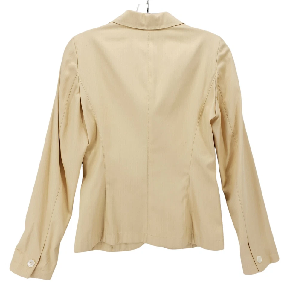 Blazer Chaqueta BELVEST Amarillo Pálido Seda Mezcla Algodón HECHO EN ITALIA 38 *COMO NUEVO* EE. UU. 4 Foto 2 de 4
