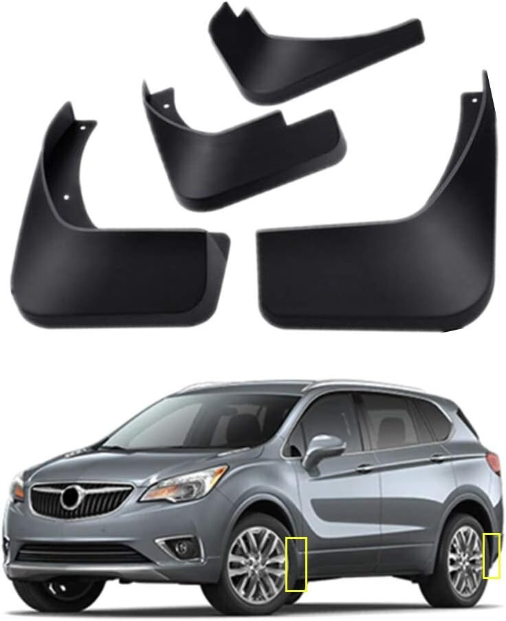 Mud Flaps Kit for Buick Envision 2016-2020 Mud Splash Guard Front and Rear 4-Pcs-image
