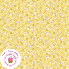 Maywood NANA MAE VI 365 44 Yellow Floral Quilt Fabric 30's REPRODUCTION