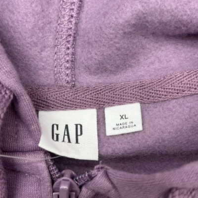 Gap Purple Arch Logo Full Zip Jacket Women's Size X-Large | eBay