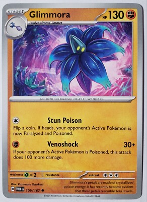 Glimmora 109/167 NM / M - Twilight Masquerade Pokemon Card $2