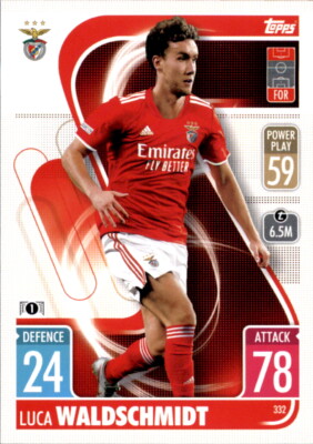 Topps Champions League 2021/2022 Trading Card 332 - Luca Waldschmidt