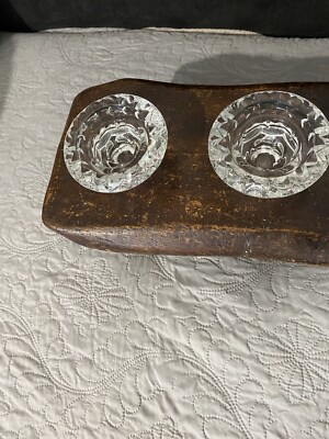 Vintage Bolsius Glas/Kristall Kerzenständer 3 Ebenen Frankreich