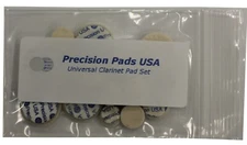 Precision Pads, Universal Clarinet Pad Set, 3.0mm Thick.  Fits Most Bb Clarinets