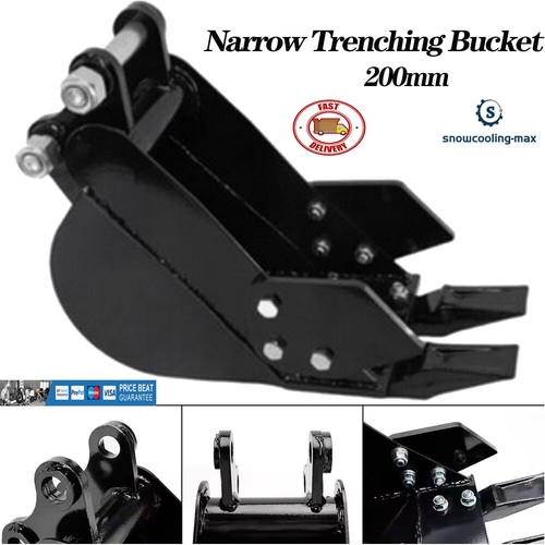 200mm Narrow Trenching Bucket Attachment Fit 0.8-1.5ton Mini Excavators Digger - Bild 1 von 6