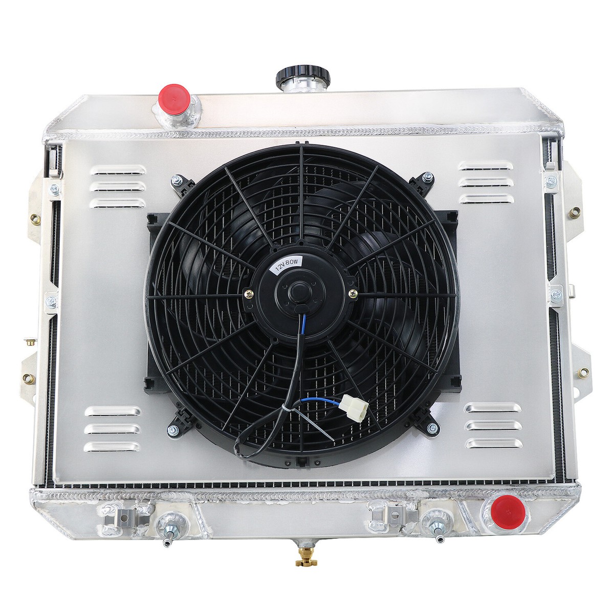 4 Rows Radiator+Shroud Fan For 1981-1983 1982 Nissan Datsun 280ZX