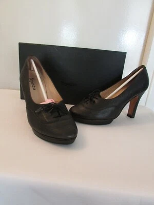 escarpins REPETTO modèle nicole cuir noir pointure 37 - Photo 1/4