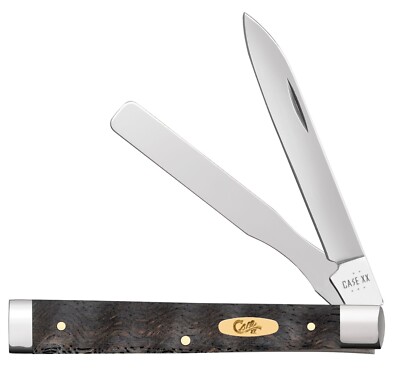 CASE XX KNIVES USA 2025 VAULT BLACK CURLY OAK BABY DOC KNIFE 2 BLADE 14007