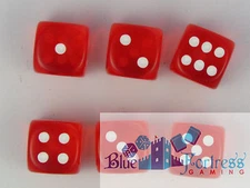 CHESSEX translucent 12mm SET OF 6 D6 ORANGE-WHITE DICE MTG WoW WARHAMMER