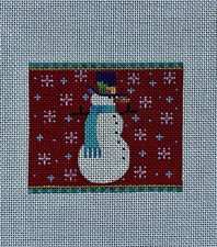 SNOWMAN Needlepoint - 18 Count Canvas - 734 A c 2005