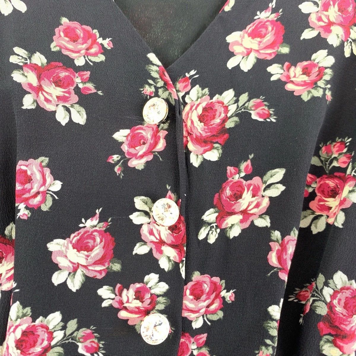 MIU MIU Autentici abiti MIUMIU strass floreali abiti denim nero cotone denim