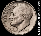 1947-D Silver Roosevelt Dime - Scarce  Better Date  No Reserve  #K1924
