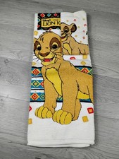 Vintage Disney The Lion King Young Simba’s  Beach Pool Towels Pair Cannon 90s