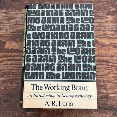 The Working Brain Aleksandr R. Luria 1973 Hardcover HCDJ Neuroscience Psychology