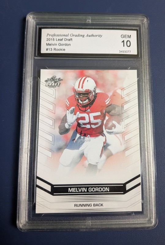 Melvin Gordon 2015 Leaf Draft Rookie PGA 10