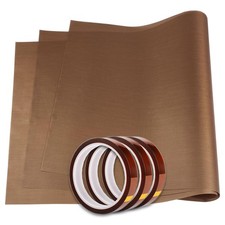 PTFE Teflon Sheet 16 x 20 Heat Tape Resistant Tape, Teflon, Gold