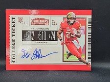 2019 Contenders Draft Picks Ty Johnson Rookie Auto #161