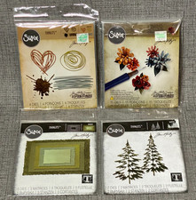 NEW Sizzix Thinlits Tim Holtz Alterations Woodlands Florals Lot Of 4 NIP