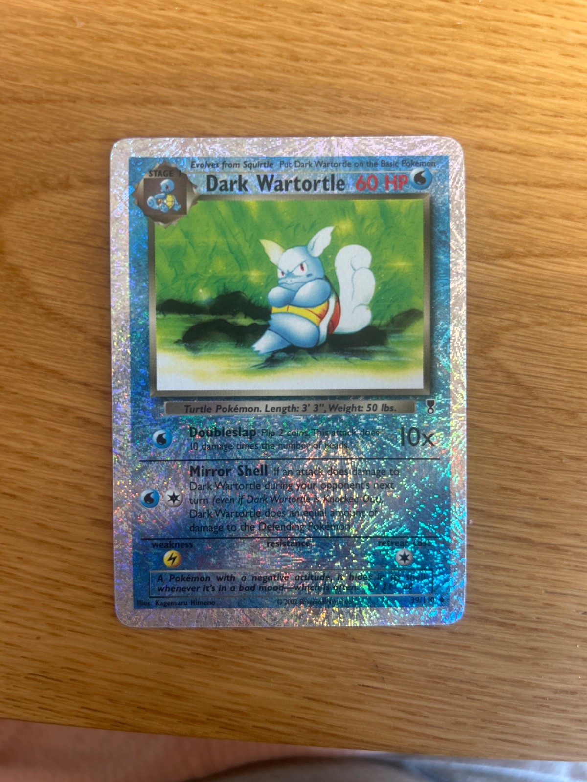 Dark Wartortle 39/110 Legendary Collection Reverse Holo