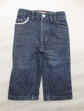 Tommy Hilfiger Size 12m Boys Blue 100 Cotton Pockets Casual Straight Jeans 280