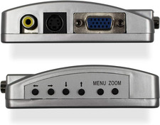 VGA to RCA Adapter, Composite AV S Video to VGA Converter, PC to TV Video