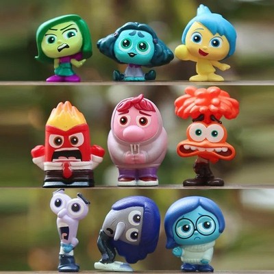 9 Stck. Inside Out 2 Angst Ennui Wut Freude Traurigkeit Actionfigur Spielzeug Puppe Geschenk
