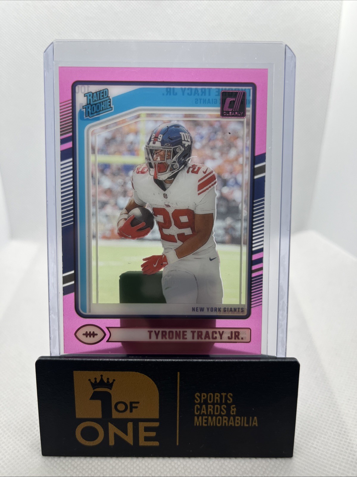 2024 Donruss Clearly - Pink Rated Rookie - Tyrone Tracy Jr - Giants