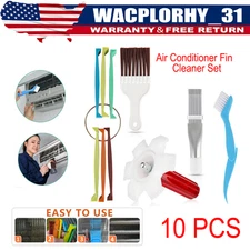 10X Air Conditioner Fin Cleaner Set Fin Comb Condenser Straightener RepairTool