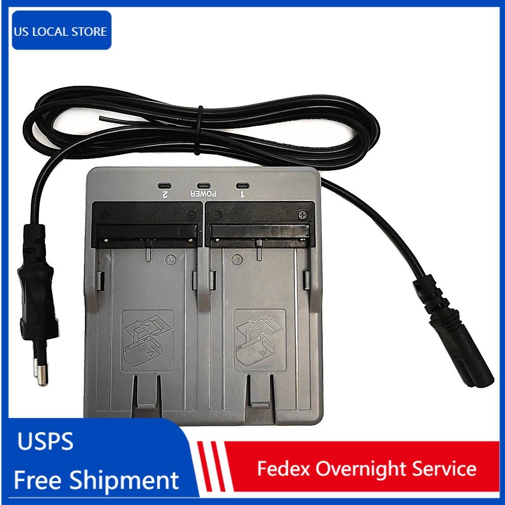 New CDC77 Dual Charger For Topcon GM-52 Total Station Battery BDC71 BDC72