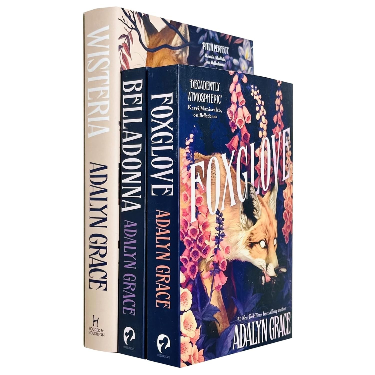 Belladonna Series 3 Books Collection Set By Adalyn Grace Wisteria, Foxglove
