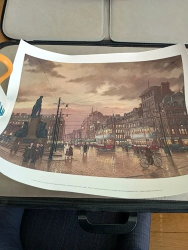 Steven Scholes Limited Edition Signed Print. Piccadilly Manchester