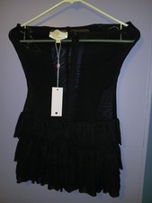 Dolls Kill black lace bodysuit/mini dress s/m "New Pink" brand.N/W/T