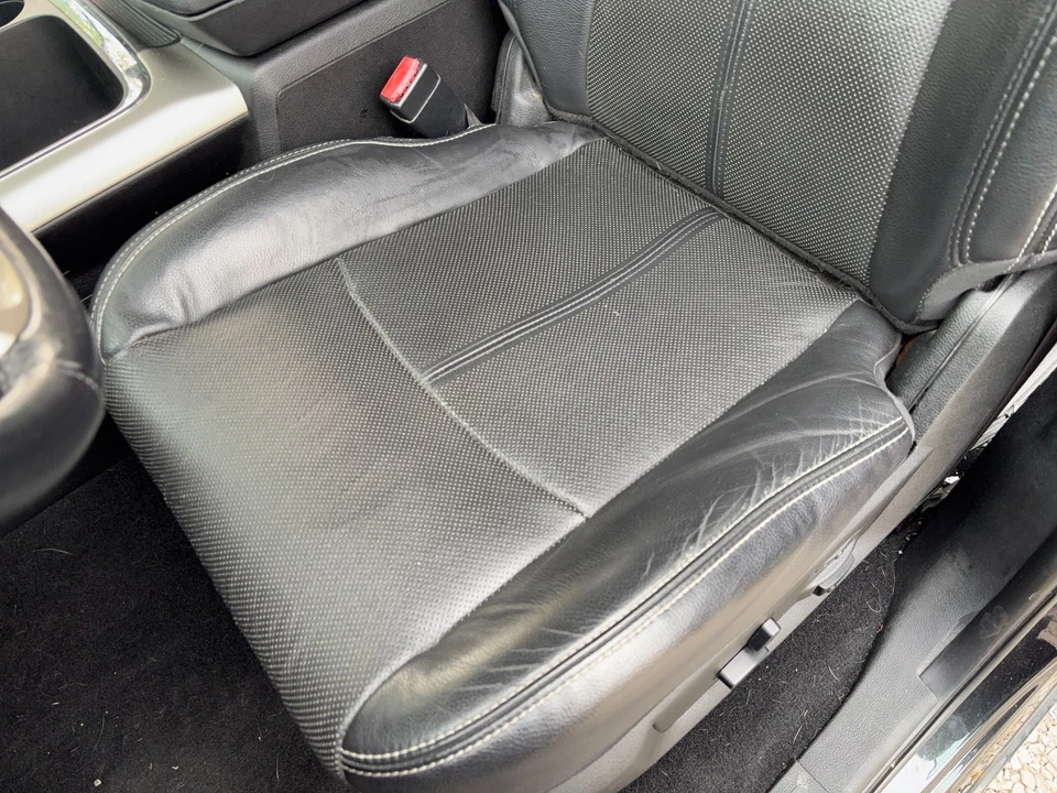 Asientos de cuero negro, Ram 1500 2500 3500 2013-2018 doble cabina memoria de ventilación HD *SIN ENVÍO Foto 3 de 4