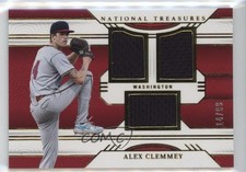 2024 Panini National Treasures Game Gear Swatches Trio 14/99 Alex Clemmey 16wc