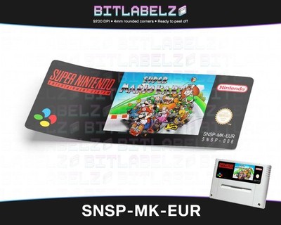 Super Mario Kart [SNSP-MK-EUR] SNES Label