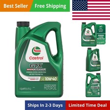 GTX High Mileage 10W-40 Synthetic Blend Motor Oil, 5 Quarts 30.95 per gallon