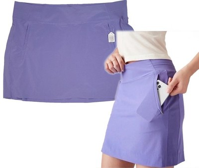 ATHLETA Sz 20 Lavender 18.5'' BROOKLYN SKORT High Rise Active Travel Golf Tennis