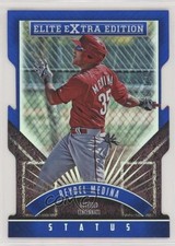 2015 Panini Elite Extra Edition Status Blue Die-Cut /100 Reydel Medina #142 0c6