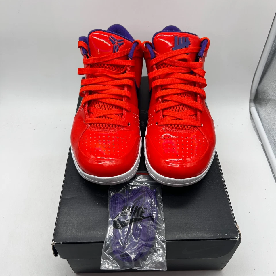 Size 9.5 Nike Zoom Kobe 4 Protro x Undefeated Phoenix Suns Team Orange Purple - Image 2 of 4