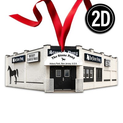 Stone Pony Acrylic Christmas Ornament Music Venue Asbury Park Rock Gift 023