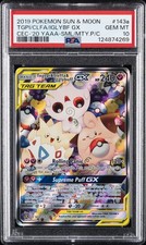 2019 POKEMON SUN & MOON COSMIC ECLIPSE TOGEPI & CLEFFA & IGGLYBUFF GX PSA 10