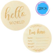 Baby Announcement Sign - for newborn gift box 2 pcs  
