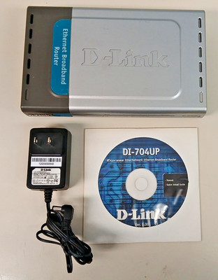 D-Link Express Ethernet Router Model DI-704UP  w/ Printer Server - No Box