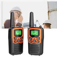 2 Pack Long Range 100 mile Walkie Talkie Two Way Radio Charge Headset Waterproof