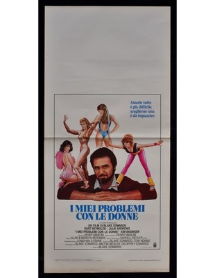 locandina I MIEI PROBLEMI CON LE DONNE burt reynolds  B314