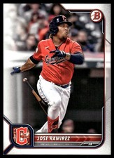 Jose Ramirez 2022 Bowman #67 Cleveland Guardians FREE SHIPPING AutographDen