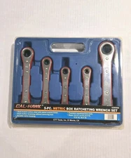 5-pc. Cal Hawk Box Ratchet Wrench Set - Metric 10 Sizes  CCW5RM