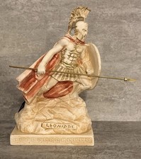 King Leonidas I of Sparta Decorative Statue Cast Stone- Hand Made In Greece NEW