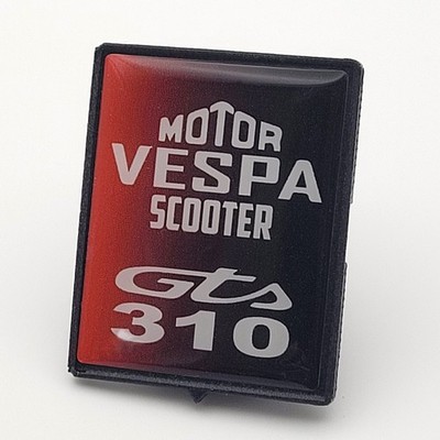 Vespa Emblem Kaskade Aufkleber Logo GTS-310 schwarz-rot